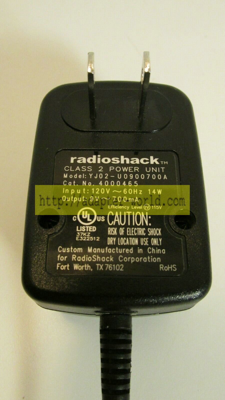 *Brand NEW*9V 700mA AC DC Adapter Radioshack YJ02-U0900700A POWER SUPPLY